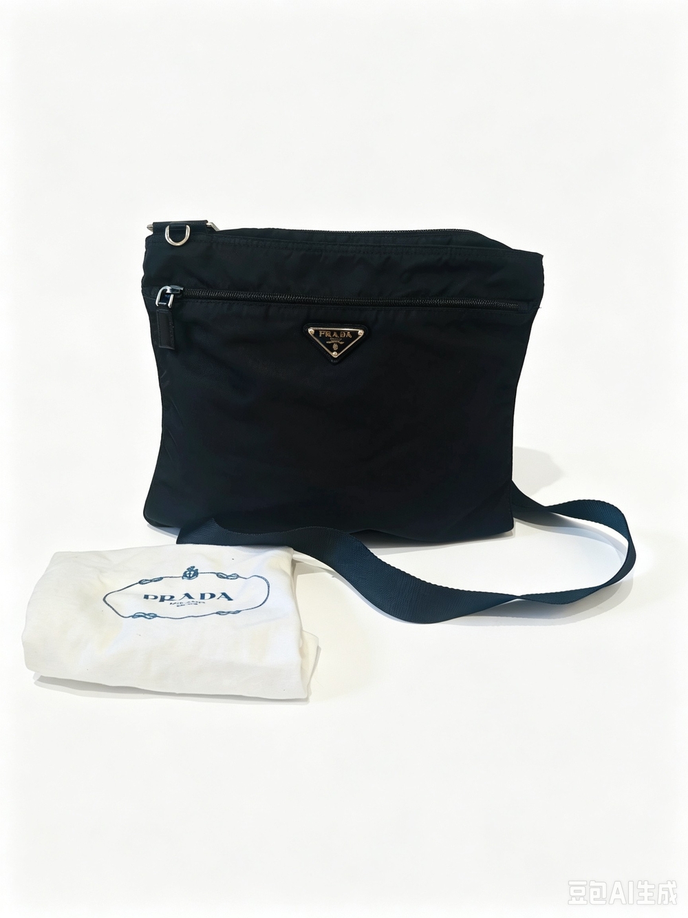 Prada Black Nylon Crossbody Bag